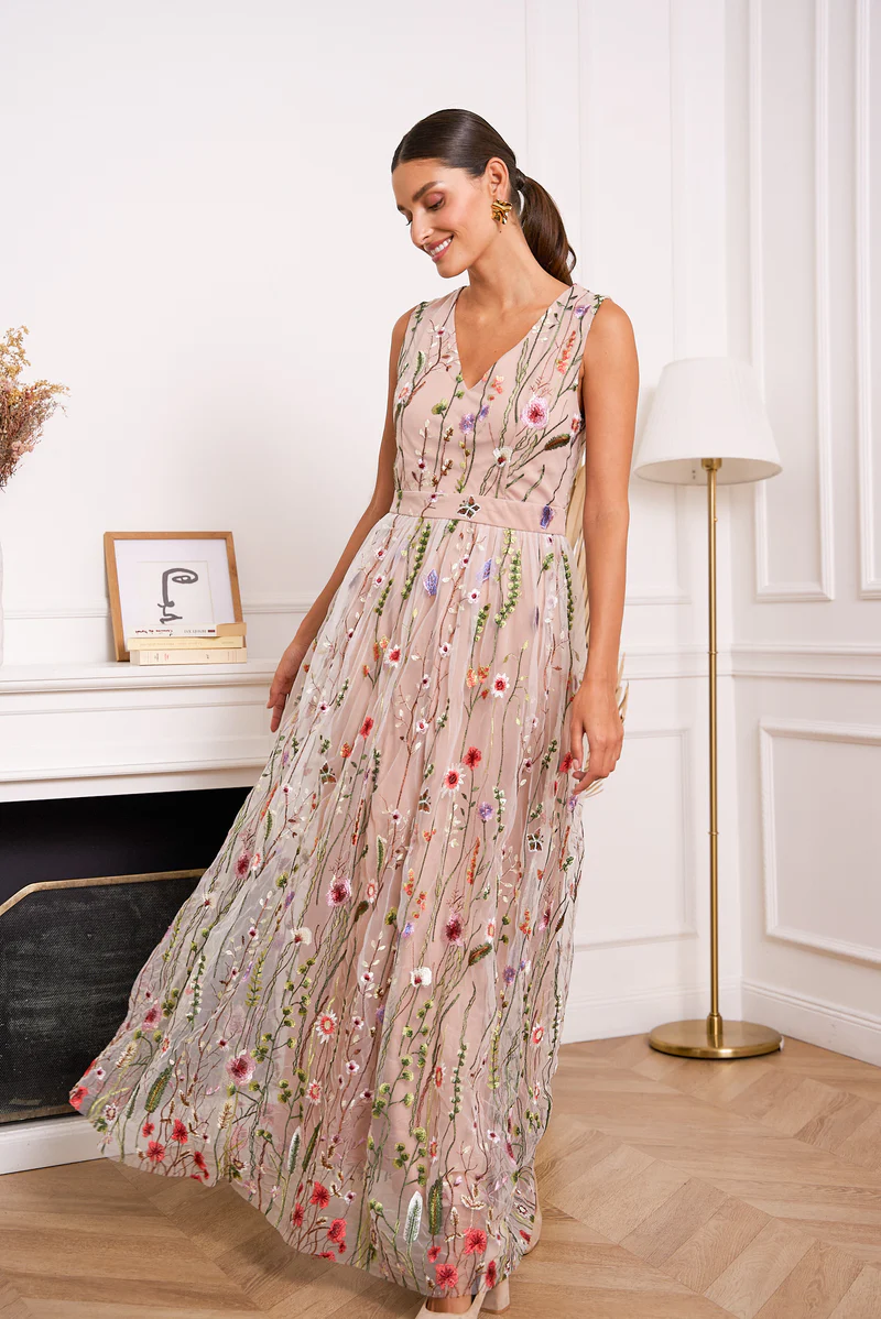 Robe Choklate tulle fleuri